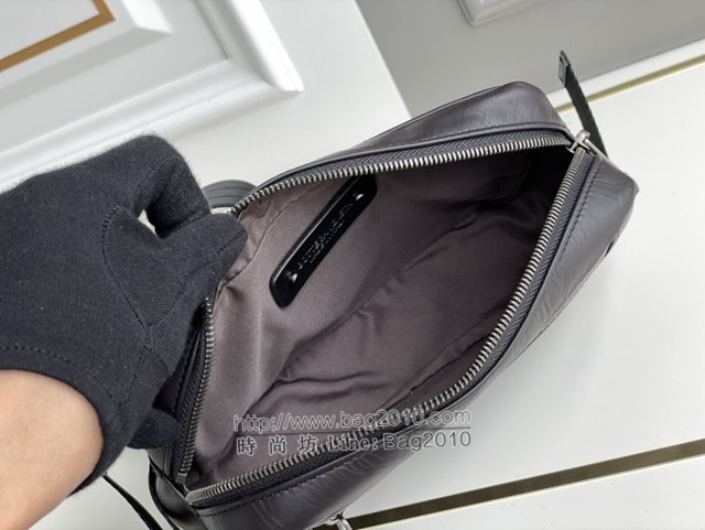 Bottega veneta高端男包 98030 寶緹嘉專櫃款腰包 BV經典款胎牛皮手工編織男士腰包挎包  gxz1357